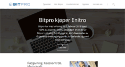 Desktop Screenshot of bitpro.no